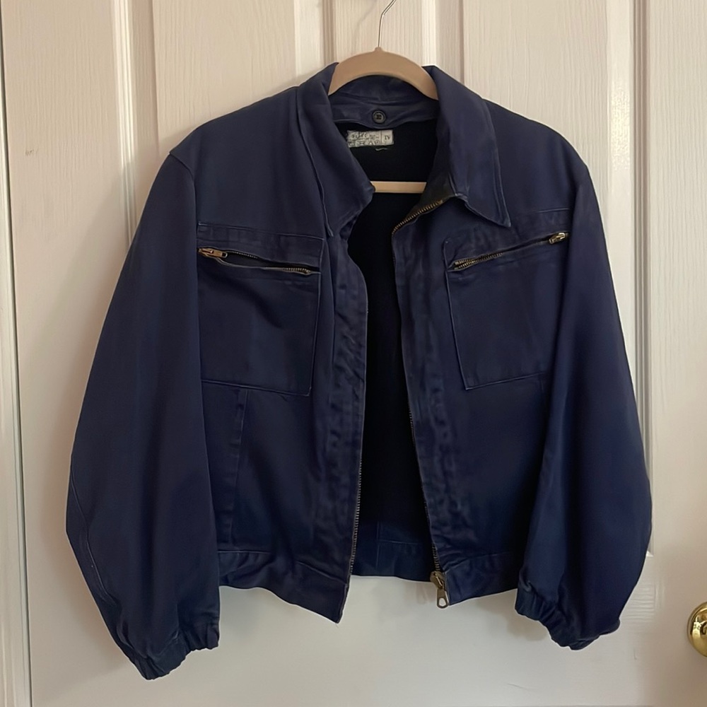 Vintage Italian Military Chore Coat Size XS